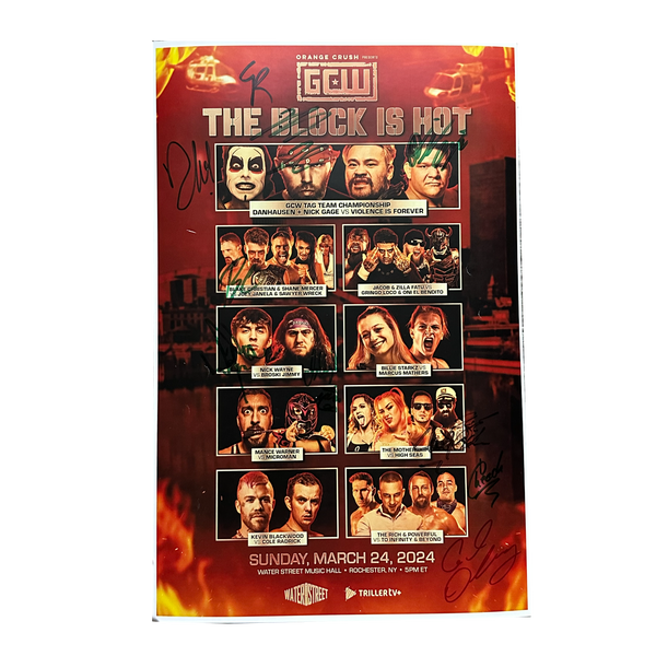 The Block is Hot Signed Event Poster