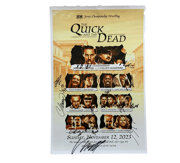 JCW The Quick and the Dead Signed Event Poster