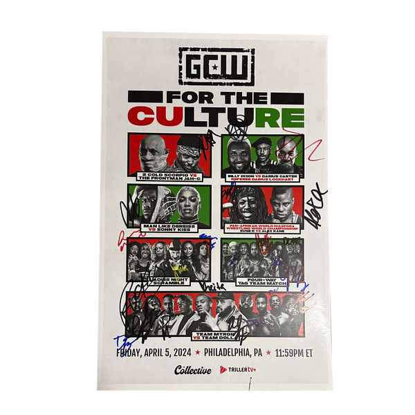 For The Culture 2024 Signed Event Poster