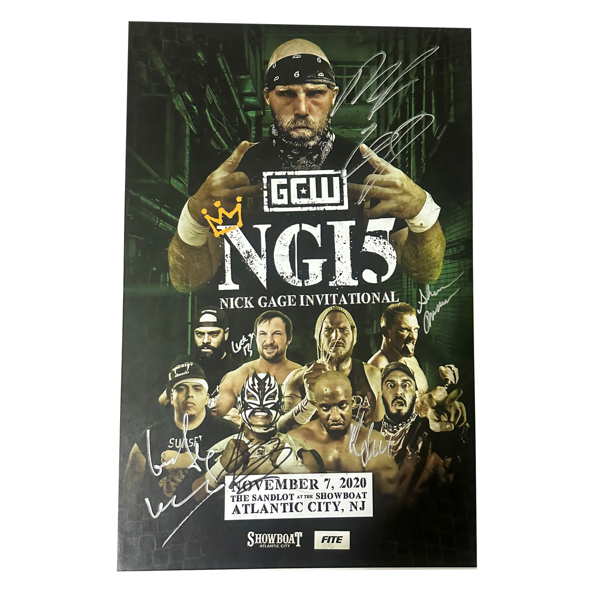 NGI 5 Signed Event Poster Game Changer Wrestling