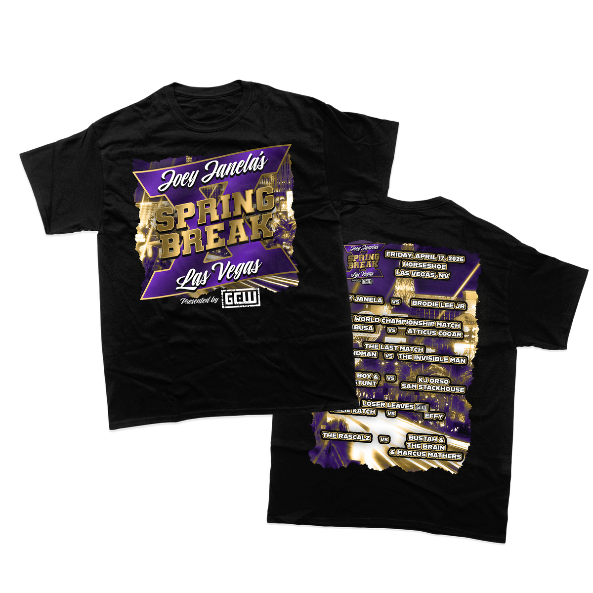Joey Janela's Spring Break 10 Event T-Shirt – Game Changer Wrestling