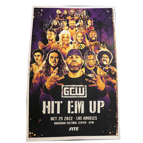 Hit Em Up Signed Event Poster