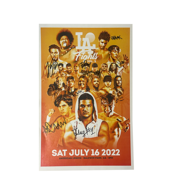 LA Fights Vol. 5 Signed Event Poster