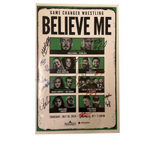 Believe Me Signed Event Poster