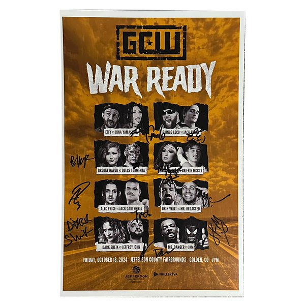 War Ready Signed Event Poster