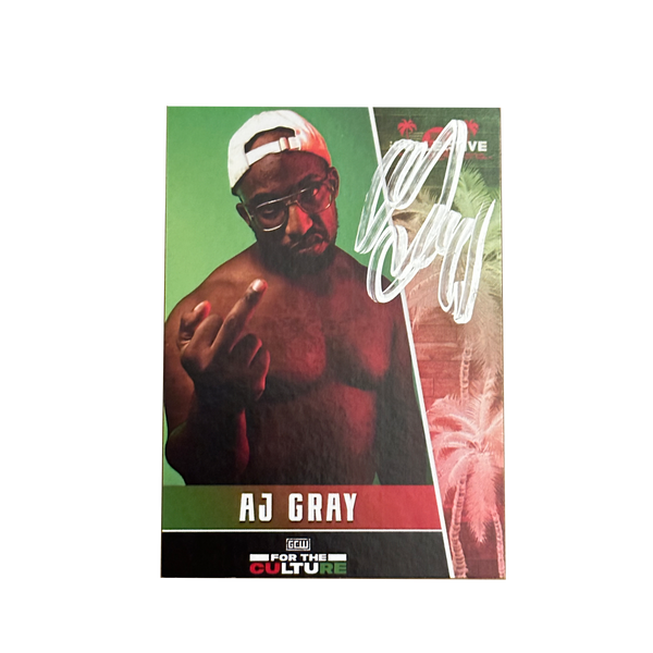 AJ Gray Signed Trading Card