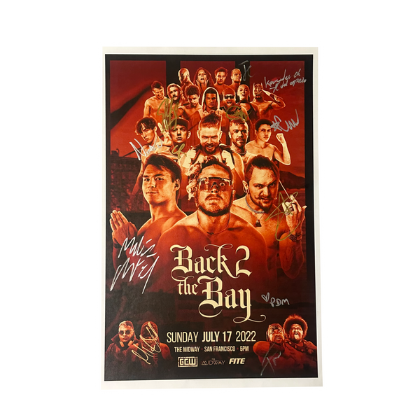 Back 2 the Bay Signed Event Poster