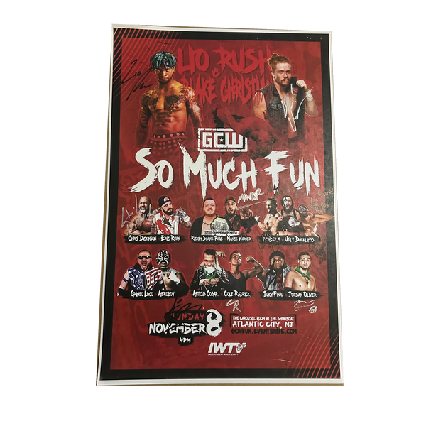 So Much Fun Signed Event Poster