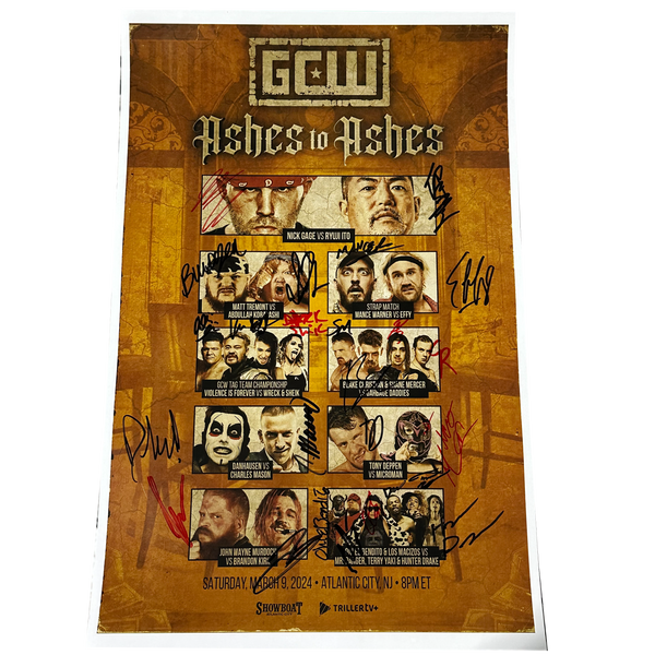 Ashes To Ashes Signed Event Poster