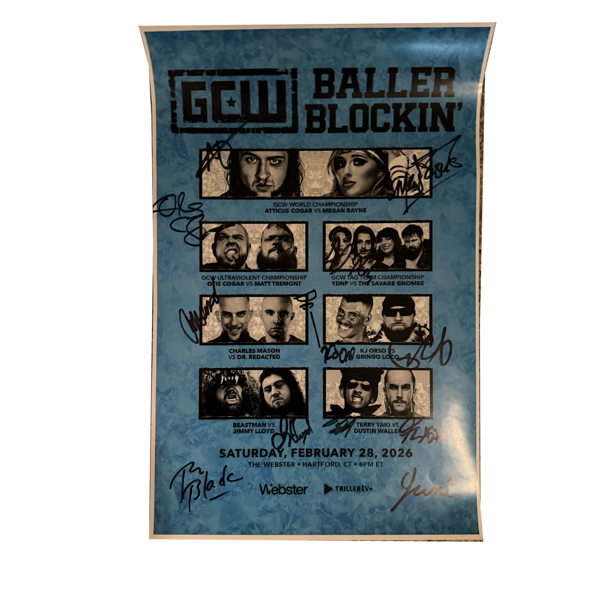 Signed Event Posters – Game Changer Wrestling display picture 1