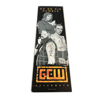 The Aftermath Do or Die Rumble JWM, Cole, Speedball *  Signed by JWM only * Ringside Banner
