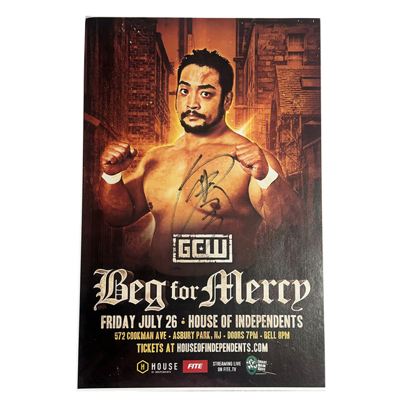 Beg For Mercy Signed Poster
