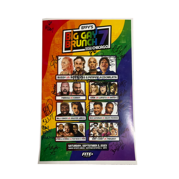 Effy's Big Gay Brunch 7 Signed Event Poster
