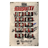 Josh Barnett's Bloodsport  Signed Event Poster