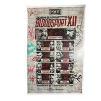 Josh Barnettes Bloodsport 12 Signed Event Poster