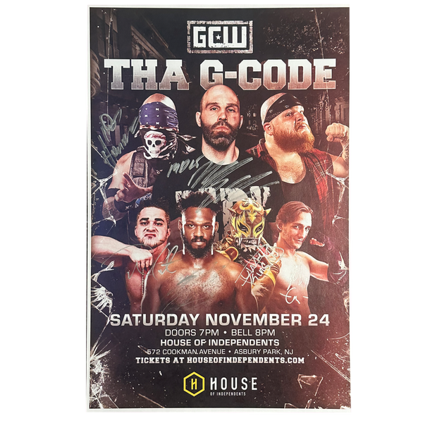 THE G- CODE SIGNED EVENT POSTER