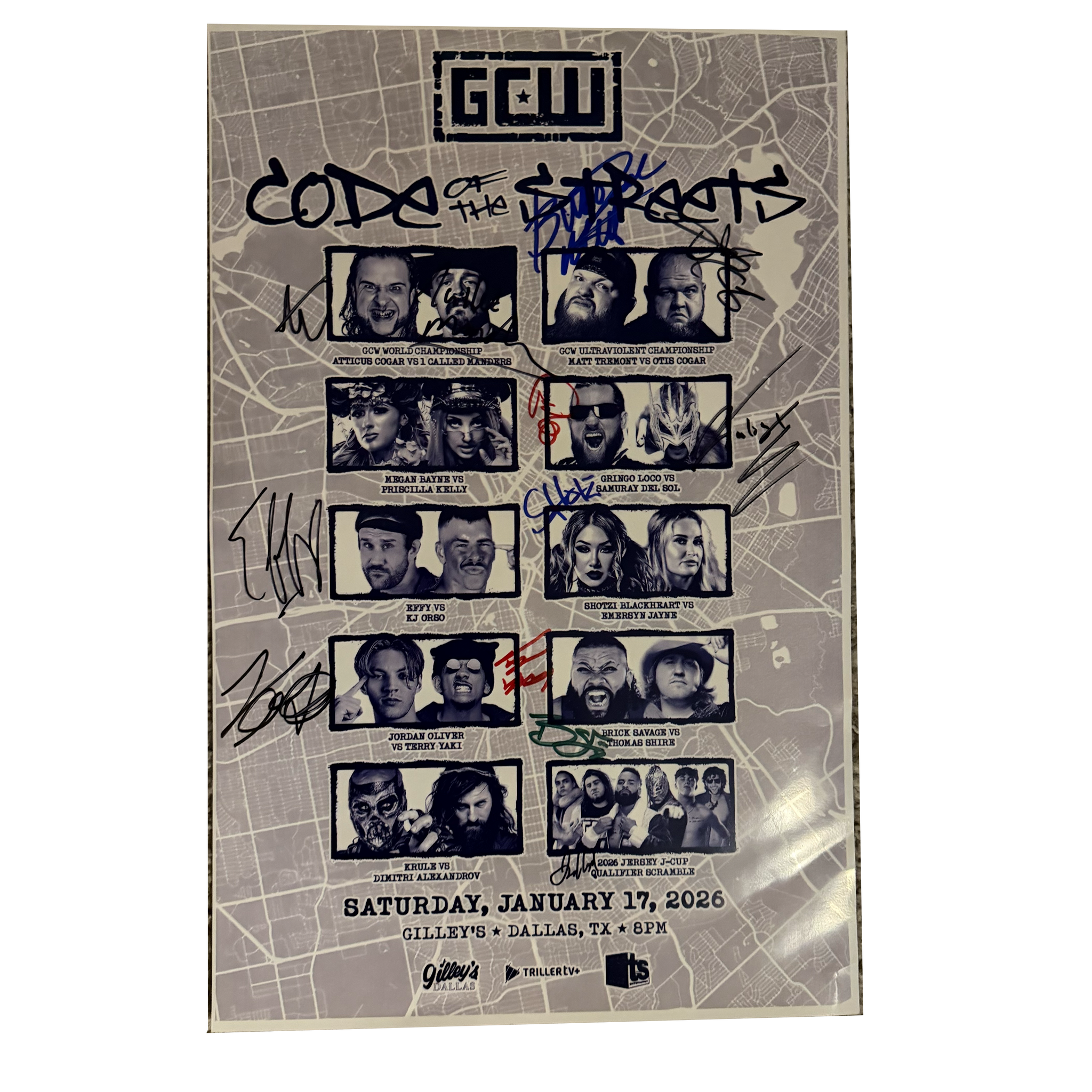 Signed Event Posters – Game Changer Wrestling display picture 1