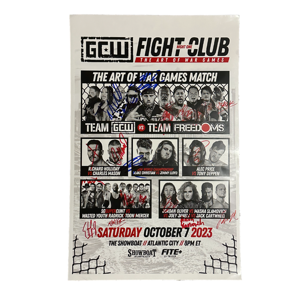 Fight Club Night 1 Signed Event Poster