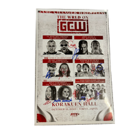 The WRLD on GCW Korakuen Hall Signed Event Poster