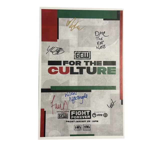 Fight Forever For The Culture Signed Event Poster