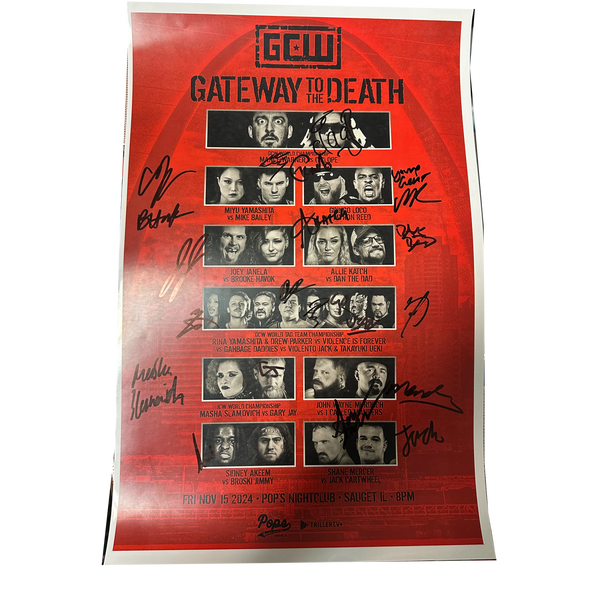 Gateway to Death Signed Event Poster