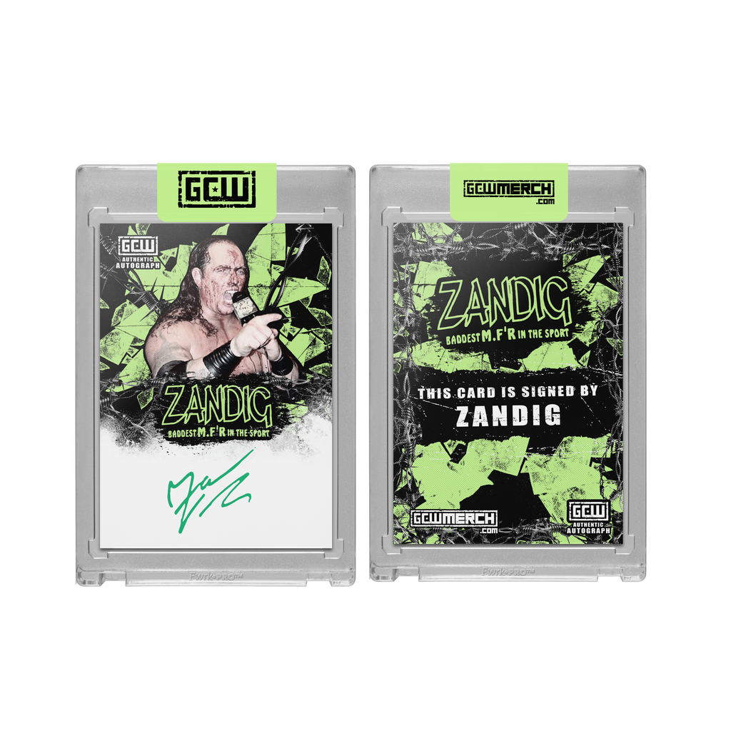 Zandig Autograph Card – Game Changer Wrestling