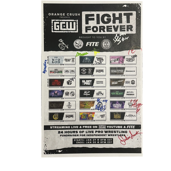 Fight Forever Signed Event Poster