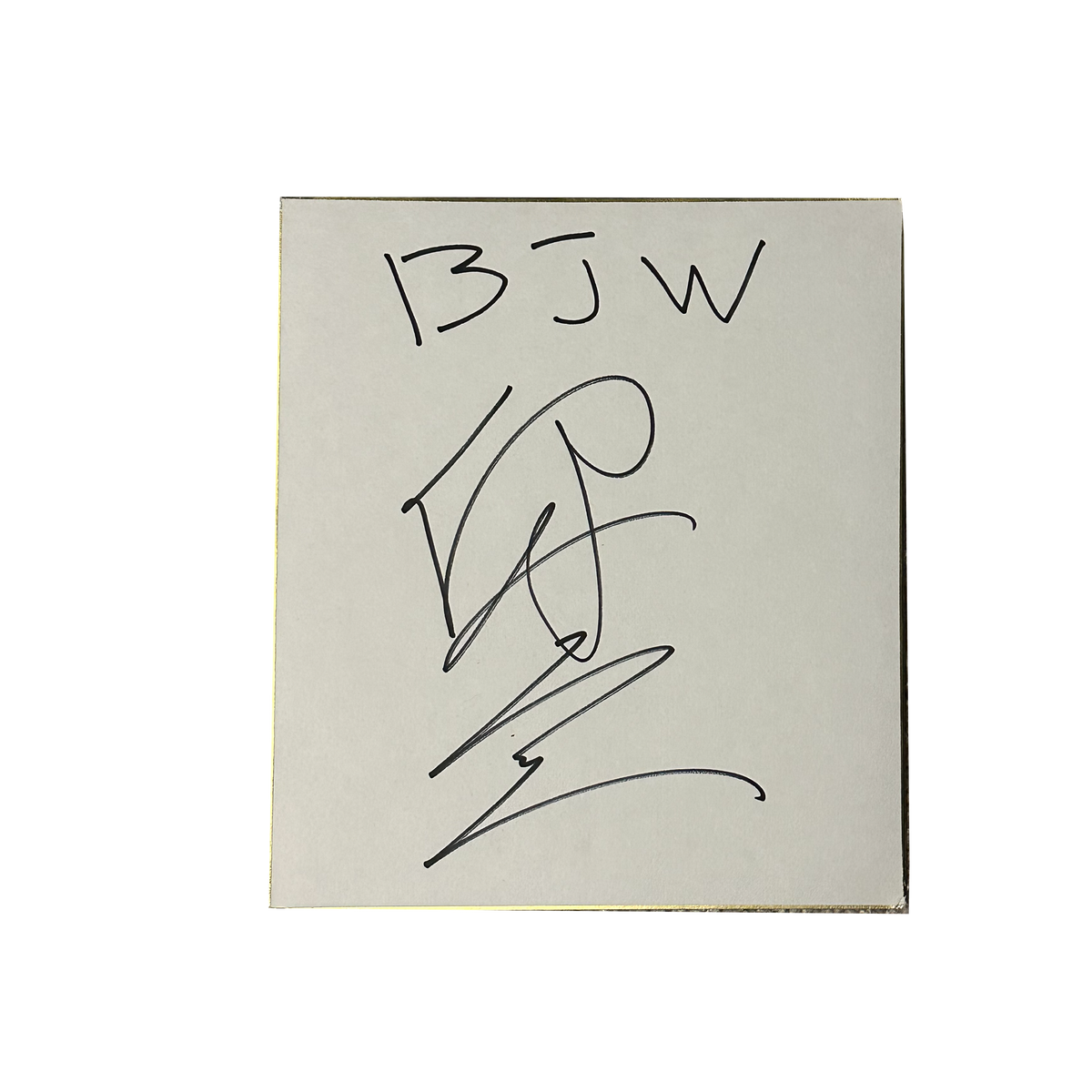 Ryuji Ito Signed Shikishi Board – Game Changer Wrestling