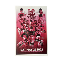LA Fights Vol 4 Signed Event Poster