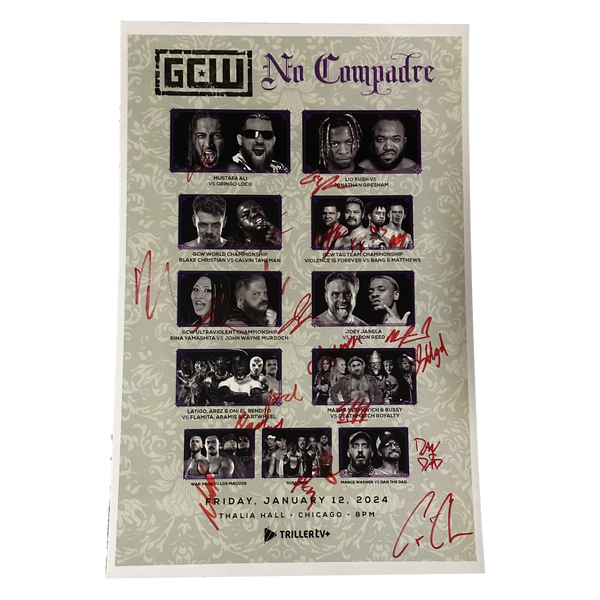 No Compadre Signed Event Poster