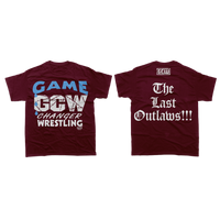The Last Outlaws Maroon/ Blue T-Shirt