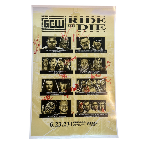 Ride or Die Signed Event Poster