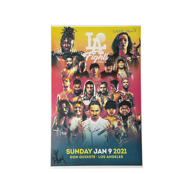 LA Fights Vol 2 Signed Event Poster