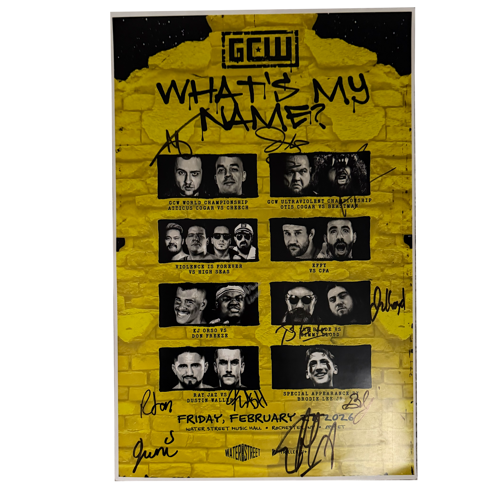 Signed Event Posters – Game Changer Wrestling display picture 1