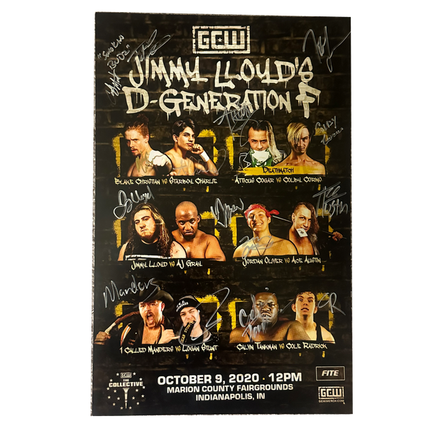 The Collective 2020 Jimmy Lloyd's Degeneration- F Signed Event Poster