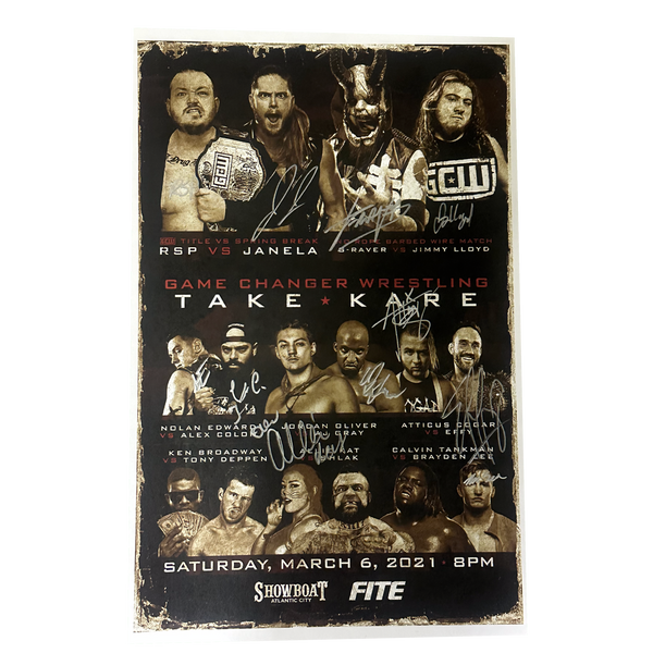 Take Kare Signed Event Poster