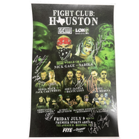 Fight Club: Houston Signed Event Poster