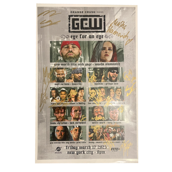 Eye for an Eye Signed Event Poster