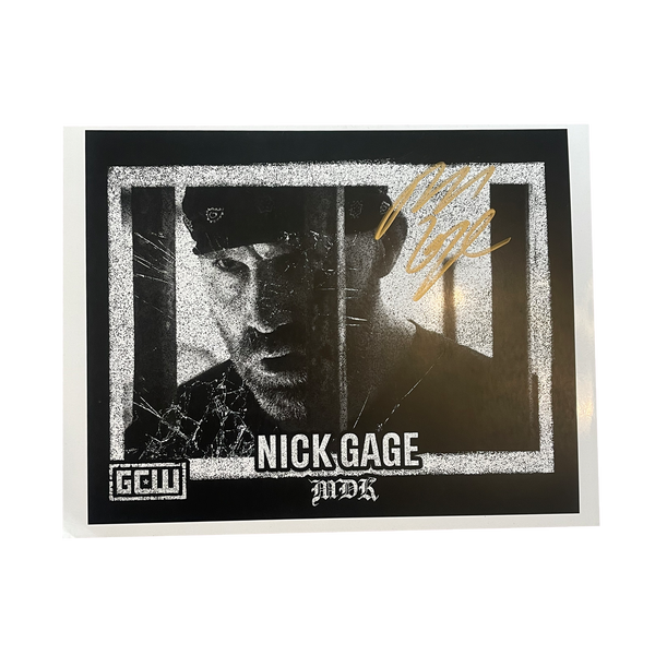 Nick Gage Signed 8x10