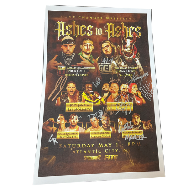 Ashes to Ashes Signed Event Poster