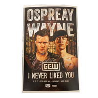 I Never Liked You Nick Wayne/ Will Ospreay Signed Match Poster