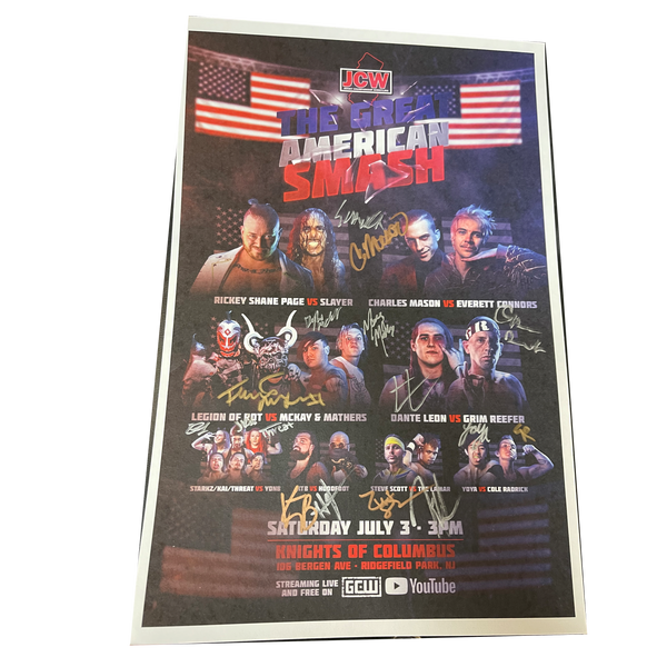 JCW The Great American Smash Signed Event Poster