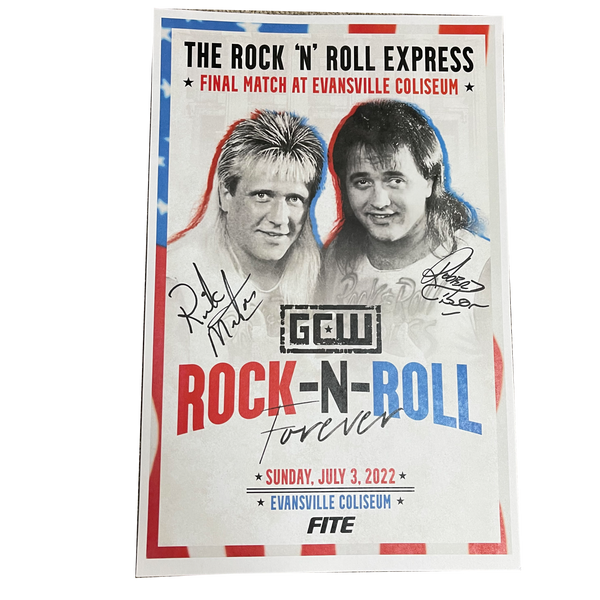 Rock N' Roll Express Signed Event Poster