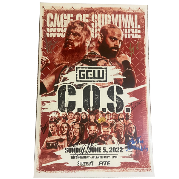Cage of Survival Signed Event Poster