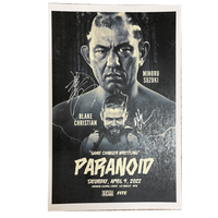 Paranoid Signed Match Poster