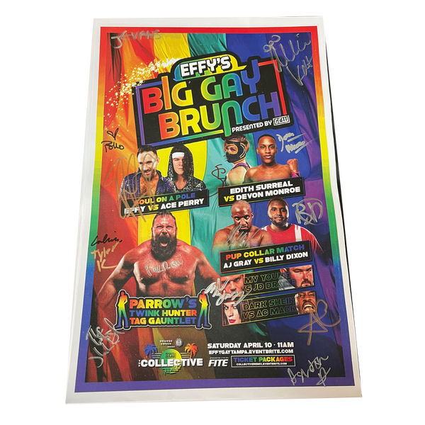 Big Gay Brunch Signed Event Poster