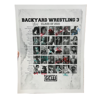 Backyard Wrestling 3 Signed Event Poster