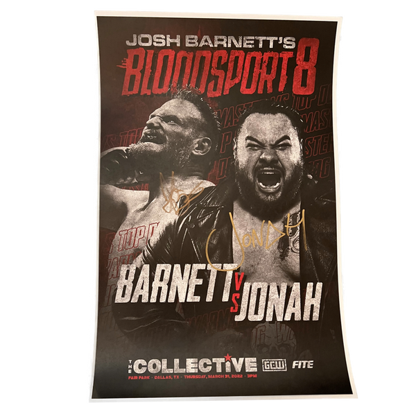 Josh Barnett's Bloodsport 8 Barnett/ Jonah Match Poster