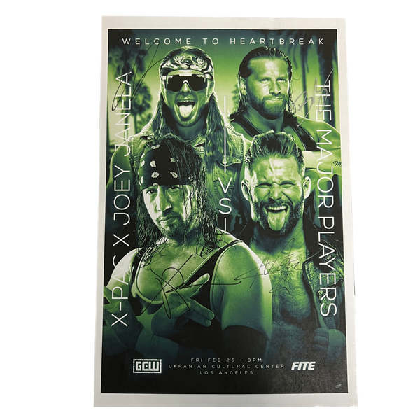 Welcome To Heartbreak X-Pac/Janela Vs. Major Players Signed Poster