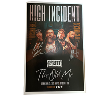 The Old Me High Incident Signed Match Poster